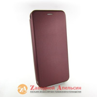 Чехол книжка подставка Xiaomi Redmi 9A бордовый marsala