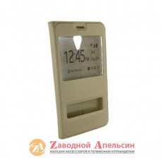 Чохол книжка Meizu M5 Note Smart Case gold