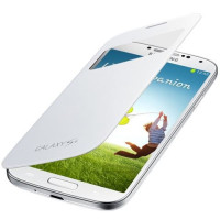 Чехол книжка крышка Samsung I9500 I9505 S4 S-View белый