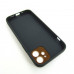 iPhone 12 шкіряний чохол Epik black