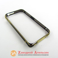 iPhone 4 4S бампер металевий Fashion black