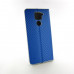 Чехол книжка Xiaomi Redmi Note 9 Carbon Case blue