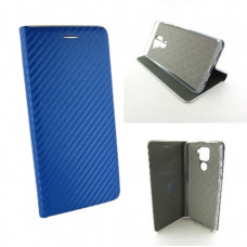 Чохол книжка Xiaomi Redmi Note 9 Carbon Case blue