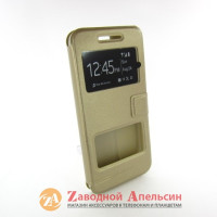 Чехол книжка HTC One A9 Smart Case gold