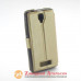 Чехол книжка Lenovo A2010 A2580 Smart Case gold