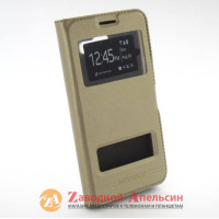 Чехол книжка Samsung A3 2016 A310 Smart Case gold