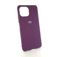 Xiaomi Mi 11 lite чехол сиреневый Silicone Cover grape