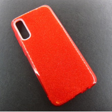 Samsung A70 A705 чехол блестки Shining Glitter Bling red