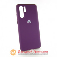 Huawei P30 pro (VOG-L04) чехол микрофибра Silicone Cover grape