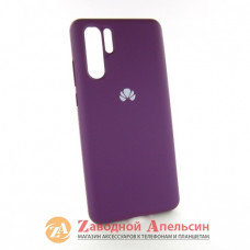 Huawei P30 pro (VOG-L04) чехол микрофибра Silicone Cover grape