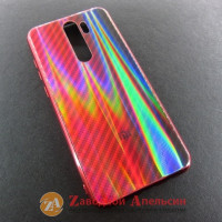 Xiaomi Redmi Note 8 pro скляний чохол Carbon laser