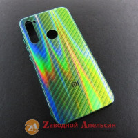 Xiaomi Redmi Note 8 скляний чохол Carbon laser