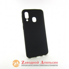 Samsung A40 A405 захисний чохол soft touch black