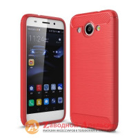 Huawei Y3 2017 CRO-U00 силіконовий чохол червоний