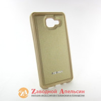 Samsung A5 A510 2016 чохол шкіра Momax gold