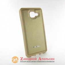Samsung A5 A510 2016 чохол шкіра Momax gold