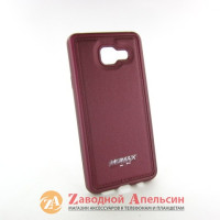 Samsung A3 A310 2016 чохол шкіра Momax marsala