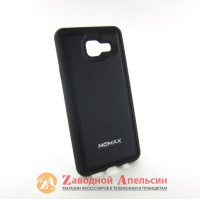 Samsung A3 A310 2016 чехол кожа Momax black