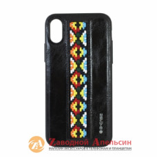 iPhone X XS 10 чохол шкіра G-CASE Folk series орнамент