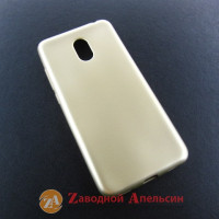 Meizu M6 защитный чехол soft touch gold