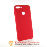 Huawei P Smart (FIG-LX1) силиконовый чехол Colorful красный