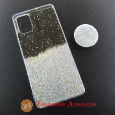 Samsung A51 A515 А51 чохол блискітки + попсокет