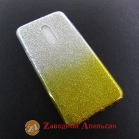 Meizu 15 чохол блискітки двоколірний gold