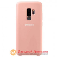 Samsung G965 S9 Plus чохол мікрофібра Silicone Cover (рожевий)