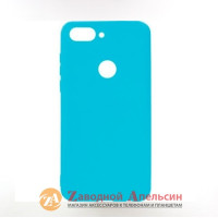 Huawei P Smart plus (INE-LX1) силиконовый чехол Colorful blue