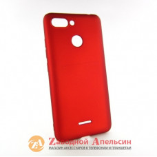 Xiaomi Redmi 6 6A захисний чохол Soft touch red