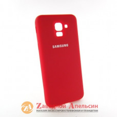 Samsung J6 J600 A6 A600 захисний чохол Silicone Cover red
