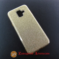 Samsung A6 A600 J6 J600 чохол блискітки Shining gold