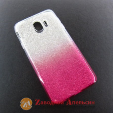 Samsung J4 J400 чохол блискітки двоколірний
