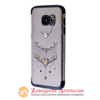 Samsung G930 S7 чехол Electroplating стразы