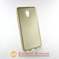 Meizu M5c захисний чохол soft touch (золотий)