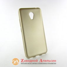 Meizu M5c захисний чохол soft touch (золотий)