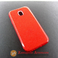 Samsung J3 2017 J330 чехол Shining блестки red
