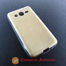 Samsung G355H Core2 чохол накладка шкіра gold