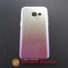 Samsung A3 2017 A320 чохол Rainbow блискітки