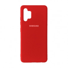 Samsung A32 A325 4G чохол мікрофібра Silicone Cover red