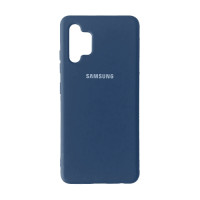 Samsung A32 A325 4G чехол микрофибра Silicone Cover navy