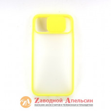 iPhone 11 чохол захист камери Curtain yellow