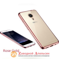 Meizu M3 Note чехол Electroplating rose