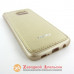 Samsung G935 S7 Edge чехол кожа Momax gold