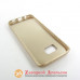 Samsung G935 S7 Edge чехол кожа Momax gold