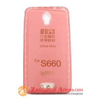 Lenovo S660 ультратонкий чохол pink