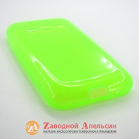 Samsung G313 Ace4 чехол + пленка Cover салатовый