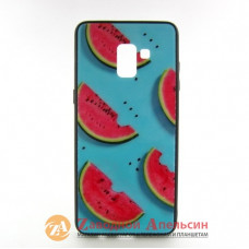Samsung A8 Plus A730 скляний чохол малюнок PopArt
