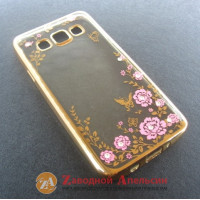 Samsung A3 A300 чехол Electroplating стразы