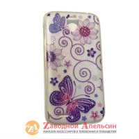 Lenovo A859 чохол малюнок стрази